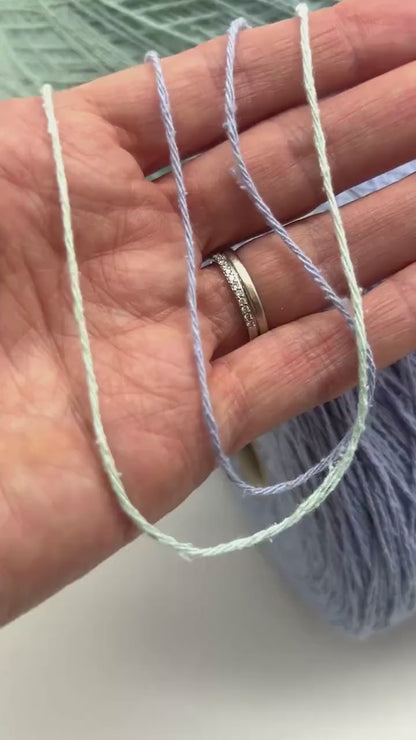 Seta Bourette Silk 100%, Premium Italian Yarn by Filati Buratti, Available in Balls and on Cones, Fingering Weight, 400m/100g (437y)