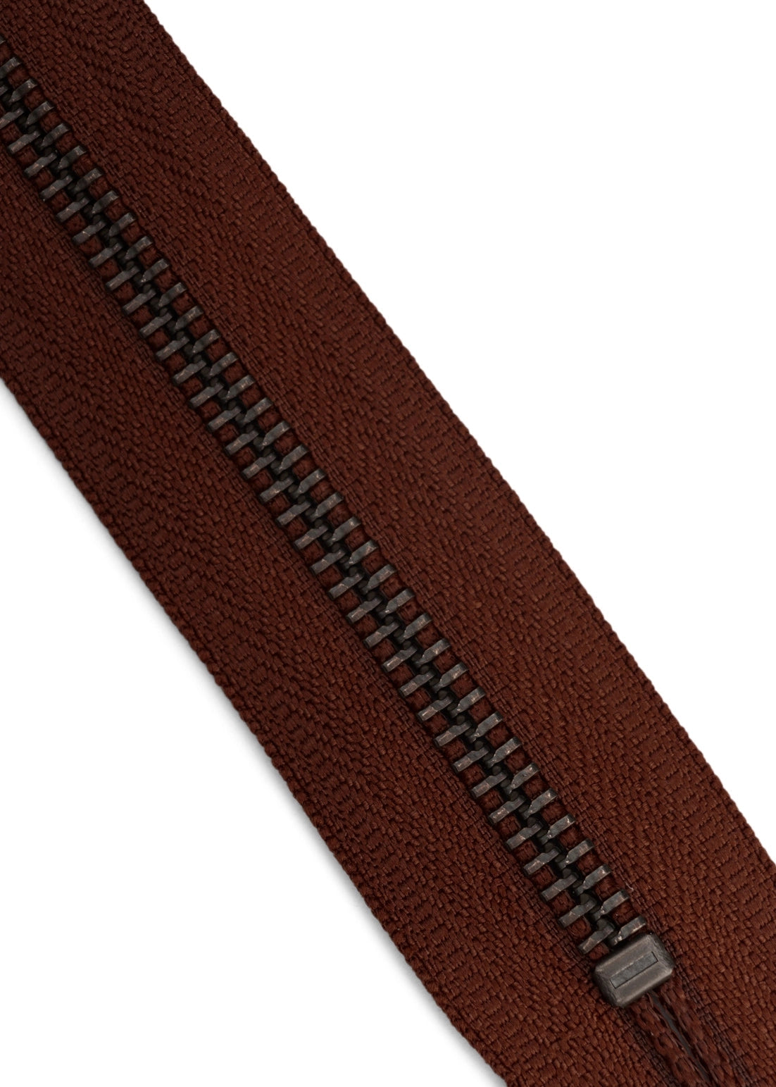 muud CARIN DIY sew-in metal zipper with genuine leather pull tab for handmade bags from iDOKNiT